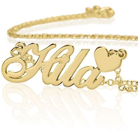 solid gold 14k girl name necklace carrie style personalized t for her choose any name t