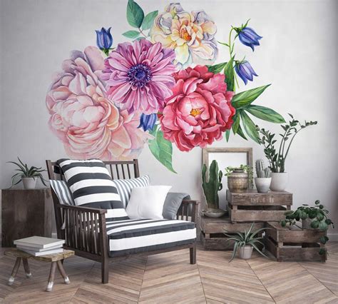 26 Stick On Flowers For Walls Ideas