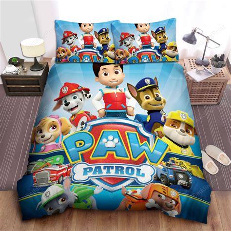 Paw Patrol Bed Sheets Duvet Cover Bedding Sets Homefavo