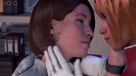 Mass Effect Andromeda Ryder And Suvi Kiss Scene Ps4 2017 Youtube