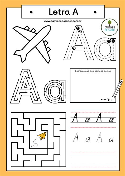 Letra Do Alfabeto LÚdico A Atividades Para A Educação Infantil