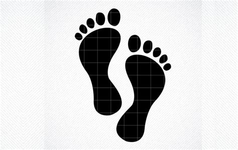 Footprint Files For Cricut Footprint Clipart Pdf Footprint Svg