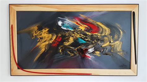 Абстрактнa картинa Alida Картина с акрилни бои 97 Cm 54 Cm Платно