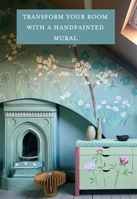 Bespoke Handpainted Mural In The Bedroom Of This Gorgeous Victorian