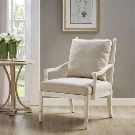 Martha Stewart Braxton Accent Chair In Cream Olliix Mt100 0126