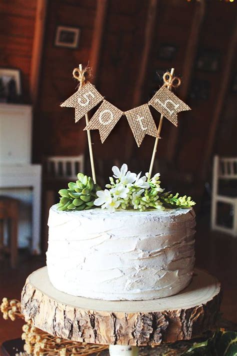 50th Wedding Anniversary Decorations Rustic