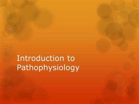 Ppt Introduction To Pathophysiology Powerpoint Presentation Free