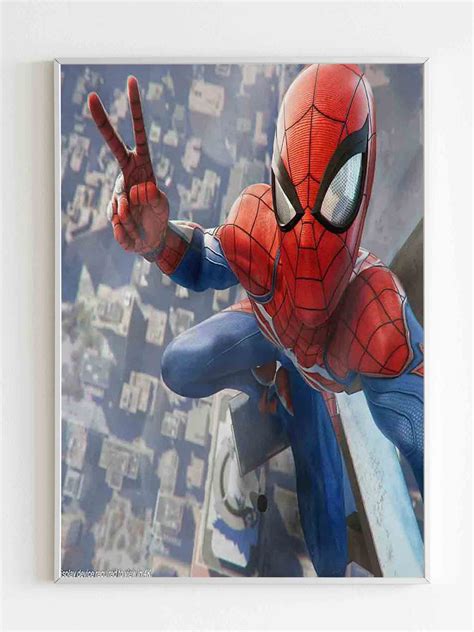 Spider Man Swings Poster Poster Art Design