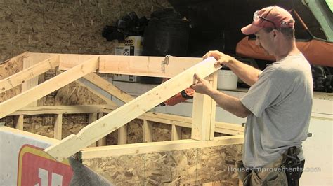 How To Build A Shed Part 3 Building And Installing Rafters Shed Roof