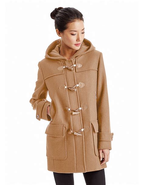 Michael Michael Kors Hooded Toggle Coat In Brown Camel Lyst