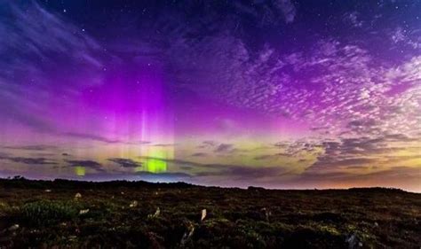 Rare Display Of Beautiful Northern Lights Over Scotland Uk News