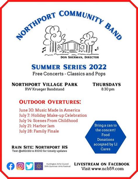 Northport Community Band Concerts Northport Chamber
