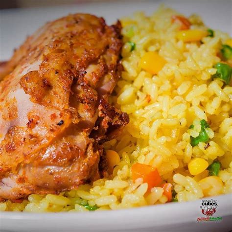 You Can Order A Delicious Plate Of Fried Rice Chicken And Moi Moi From