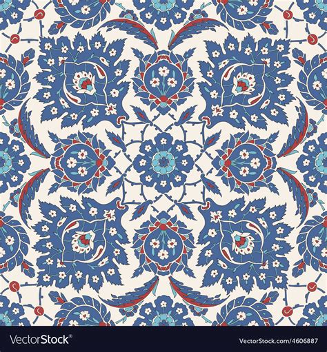 Arabic Ornament Seamless Pattern For Your Design Vector Image
