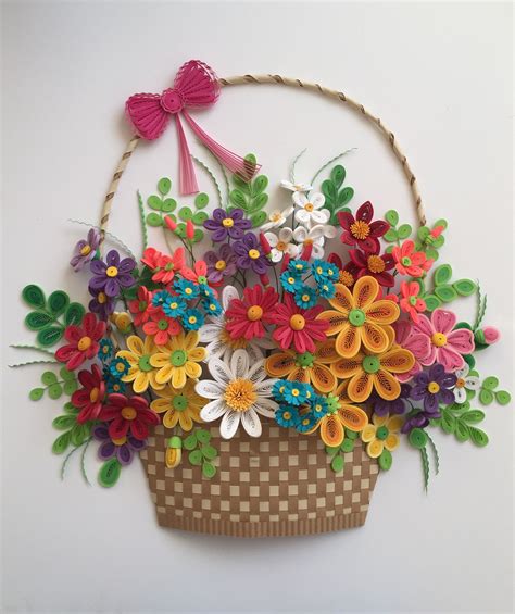 This Beautiful Qulling Flower Basket Artofit