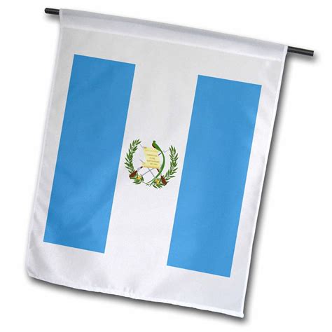 3drose Flag Of Guatemala Sky Blue And White With Guatemalan Coat Of