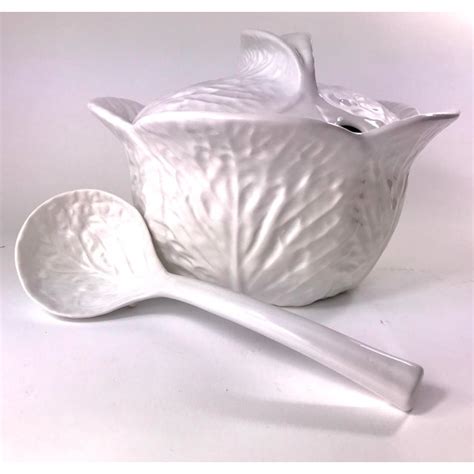 Portuguese Cabbage Soup Tureen With Ladle Chairish