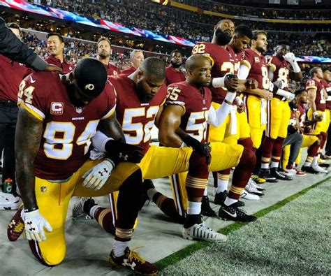 After Trump Blasts Nfl Players Kneel And Lock Arms In Solidarity