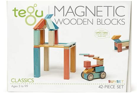 Tegu Magnetic Wooden Block Set Preschool Activities Nook