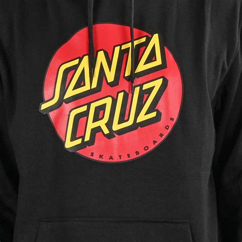 Santa Cruz Classic Dot Pullover Hoodie Black Supereight