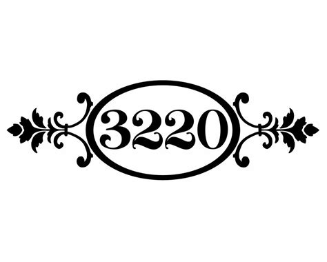 Mailbox Numbers Svg Mailbox Decal House Number Vinyl Decal Farm House Decal High