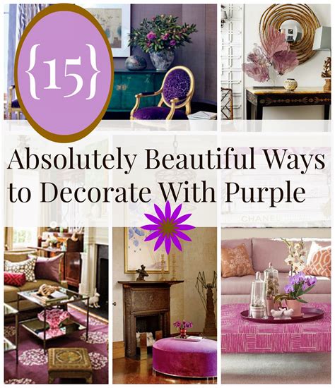 15 Beautiful Ways To Decorate Your Home With Purple