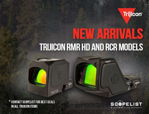 New Trijicon RMR HD And RCR Red Dot Sight Scopelist Blog