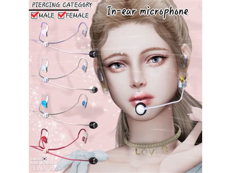 In Ear Microphone By Reina Sims4 The Sims 4 Download