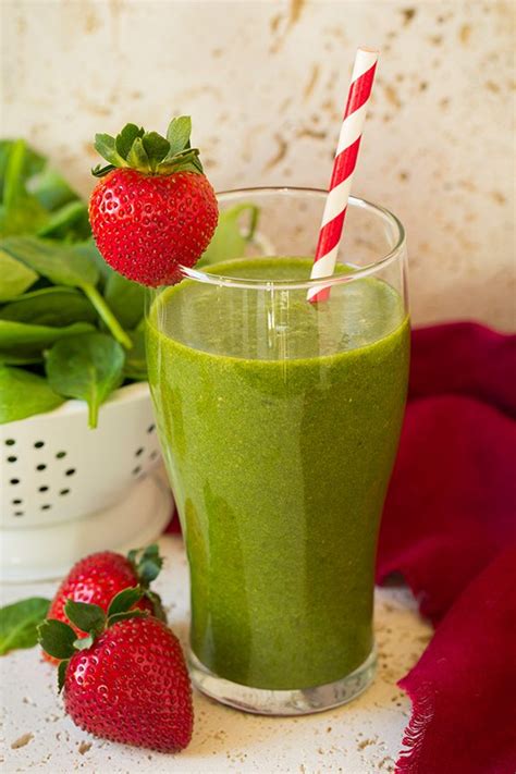 Strawberry Spinach Green Smoothie Cooking Classy
