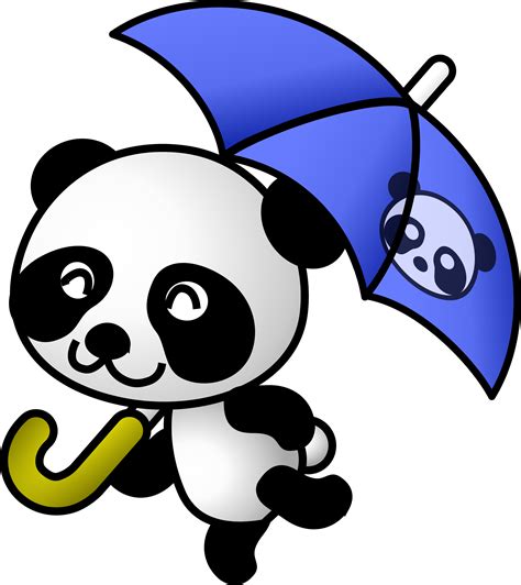 Clipart Umbrella Panda