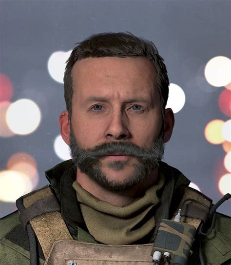 Captain Price Modern Warfare Face Portrait
