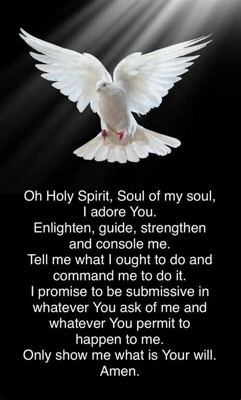 Beautiful Daily Spiritual Inspirations Prayers Holy Spirit Prayer