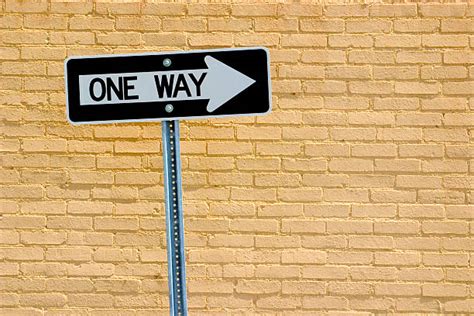 Best One Way Sign Stock Photos Pictures And Royalty Free Images Istock