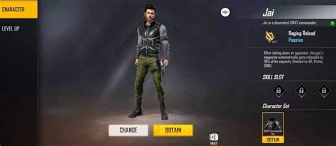 Jai Character In Free Fire Abilities Features And Other Details Of