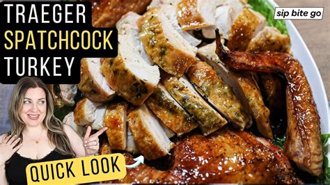 easy traeger spatchcock turkey pellet grill recipe quick look youtube