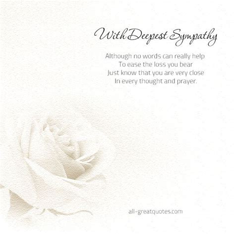 Sympathy Cards Sympathy Quotes Words Of Sympathy Sympathy Card Messages