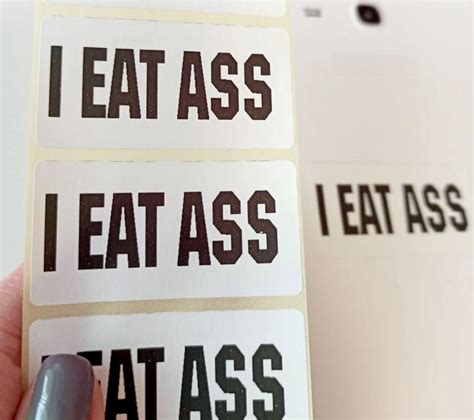 I Eat Ass Sticker Joke Sticker Pack Sticker Decal Meme Etsy Espa A