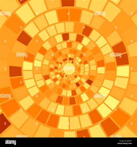 Orange Mosaic Background Hypnotic Orange Mosaic Pattern Stock Vector