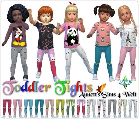 Toddlers Tights Cute At Annetts Sims 4 Welt Sims 4 Updates