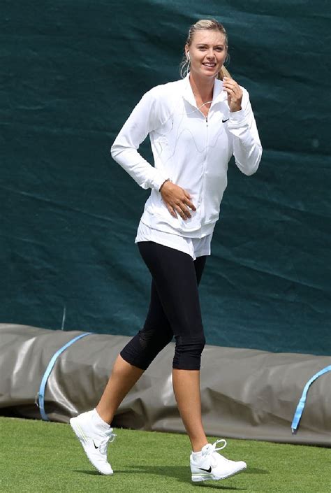 Maria Sharapova Preparing For Wimbledon Hot Female Tennis Players
