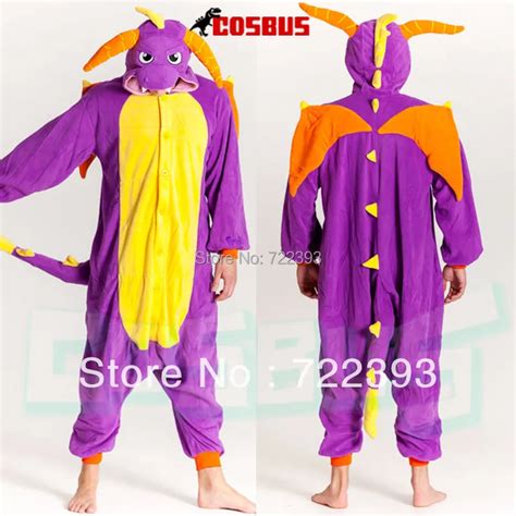 Cosbus Fleece Royal Dragon Spyro Pajamas Animals Onesies Pyjamas