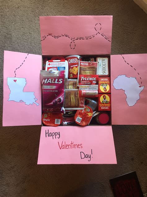 A Valentines Day Card With Candy And Other Items