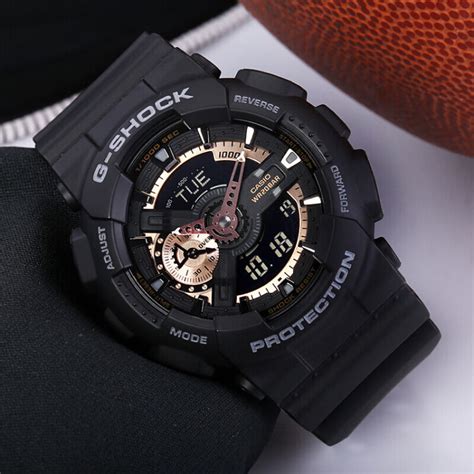 卡西欧（casio）手表 G Shock系列 黑金双显 男士防水防震防磁运动手表石英表 Ga 110rg 1a【图片 价格 品牌 评论】 京东