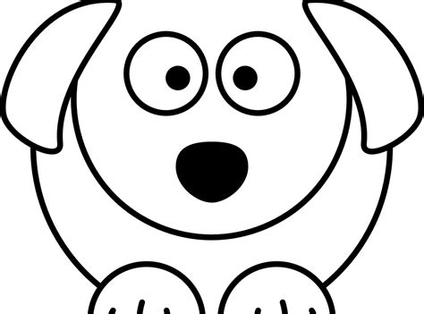 Download Dog Faces Coloring Pages Free Black And White Cartoon
