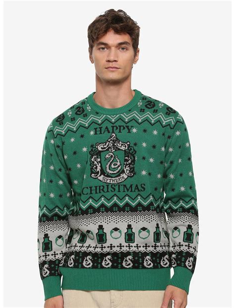 Harry Potter Slytherin Ugly Holiday Sweater Boxlunch Exclusive Boxlunch