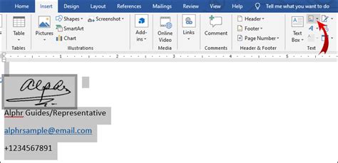 How To Insert A Signature In Microsoft Word
