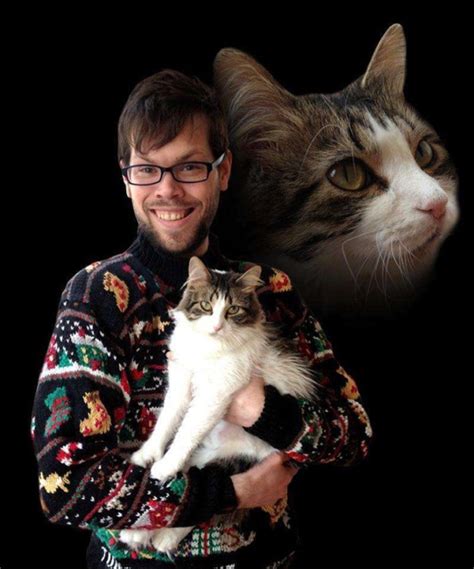 men posing with cats 20 pics