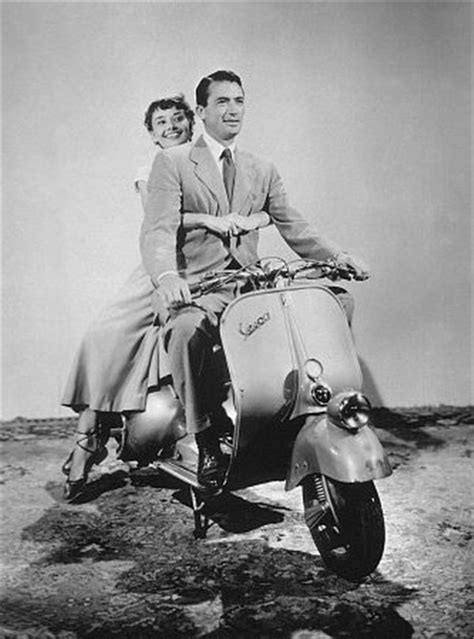 Interesting And Funny Vintage Photos Of Audrey Hepburn On A Vespa