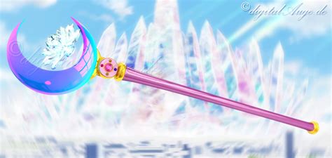 Sailor Moon Crystal Moon Scepter 3d By Digitalauge On Deviantart