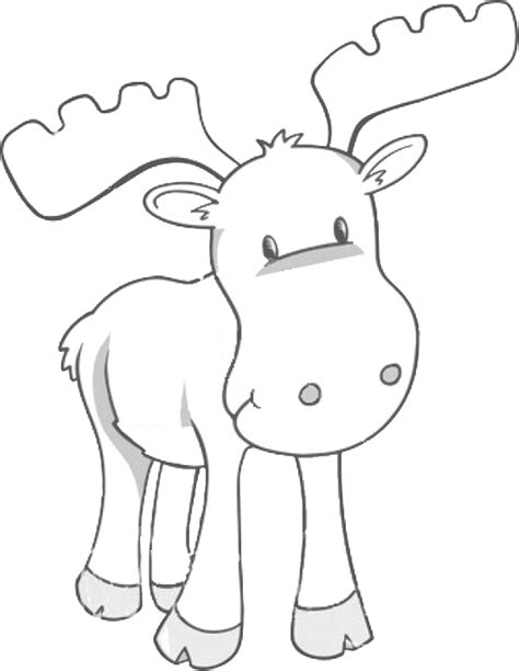 Moose Free Animal Coloring Pages For Kids Animal